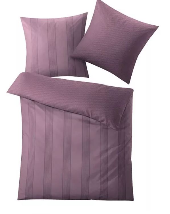 Kleine Wolke Bettwäsche Satin, Lina Aubergine, 1-135x200 /1- 80x 80