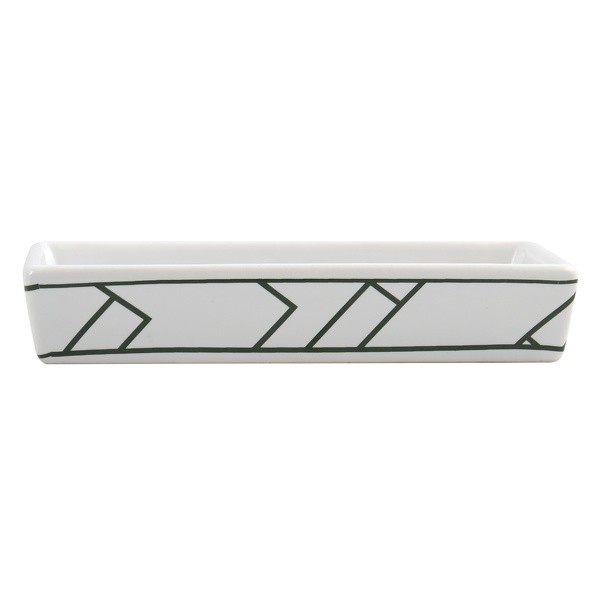 MSV Seifenschale 6,5x6,5x11,8cm weiss