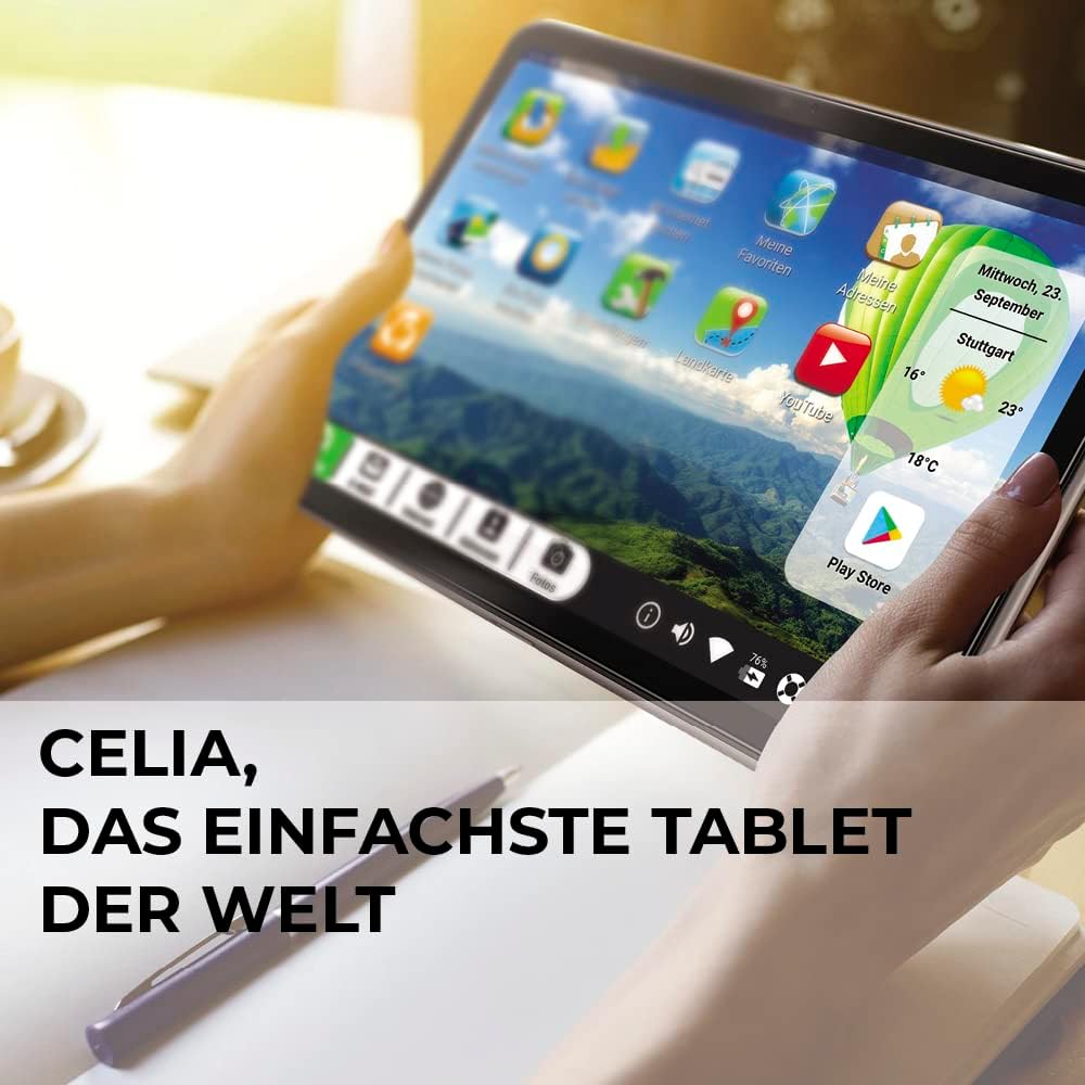 Ordissimo - Tablet Celia für Senioren - Einfache Bedienung - Großes 10 Zoll Display mit Touchscreen - B Ware