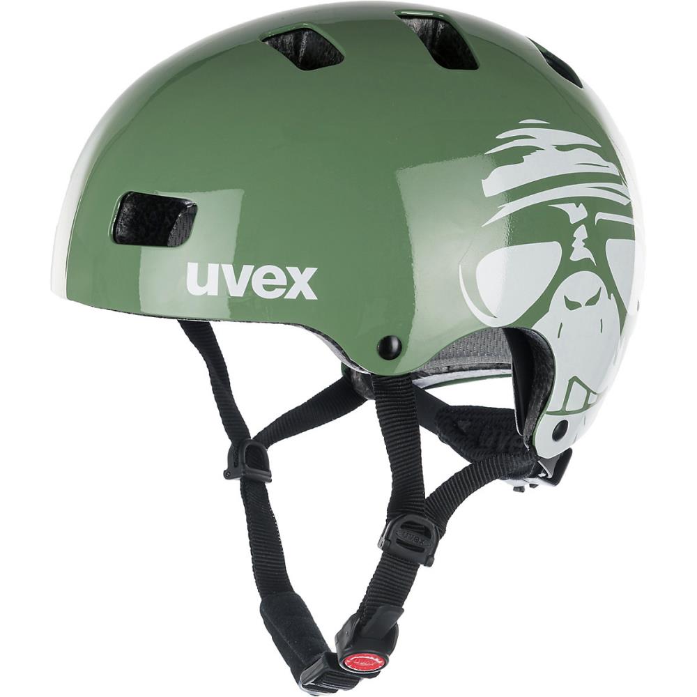 uvex 18865479 Fahrradhelm kid 3 monkey kaki Gr. 55-58 cm