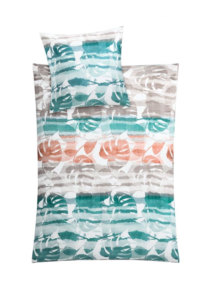 Kleine Wolke Bettwäsche Satin Jil Aqua 1-135x200 /1- 80x 80