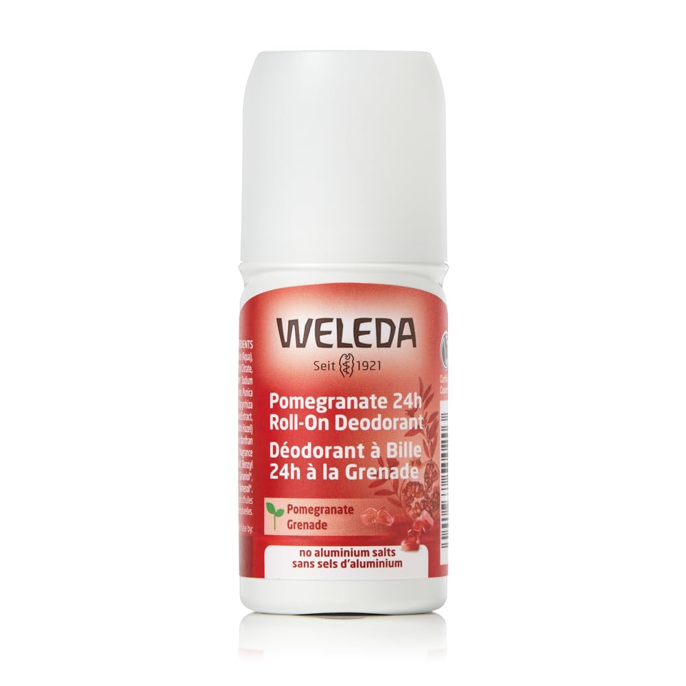 WELEDA Bio Granatapfel 24h Deo Roll-on - natürliches Naturkosmetik Deodorant - 50 ml