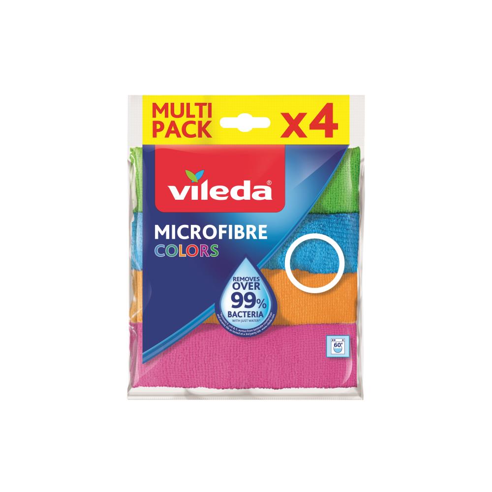 Vileda Allzwecktuch Mikrofaser Colors 4er Pack - Neu