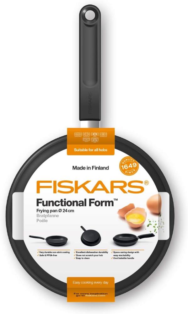 Fiskars Bratpfanne, Ø 24 cm - Aluminium - Neu