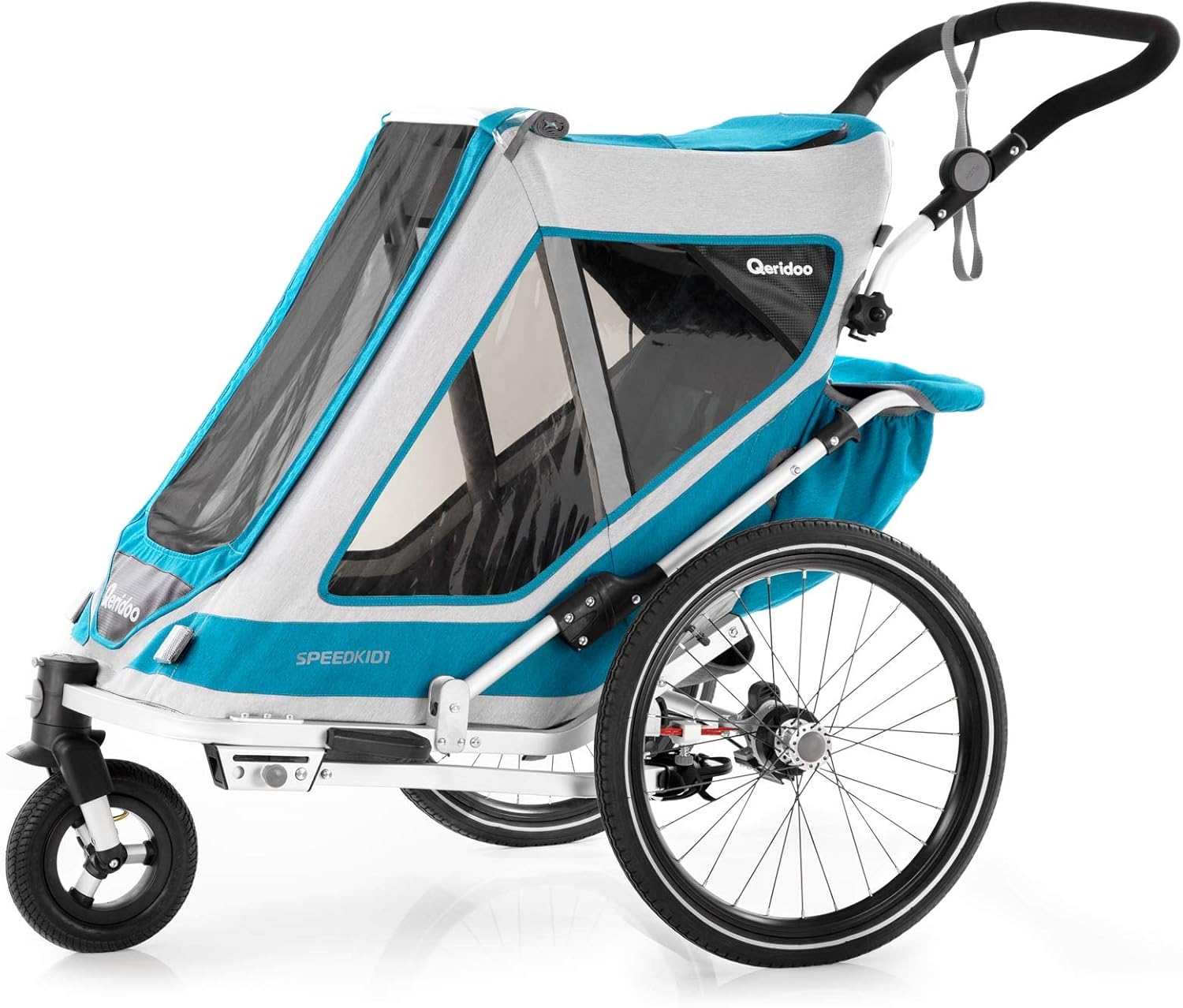 Qeridoo Kinderfahrradanhänger Speedkid1 Petrol