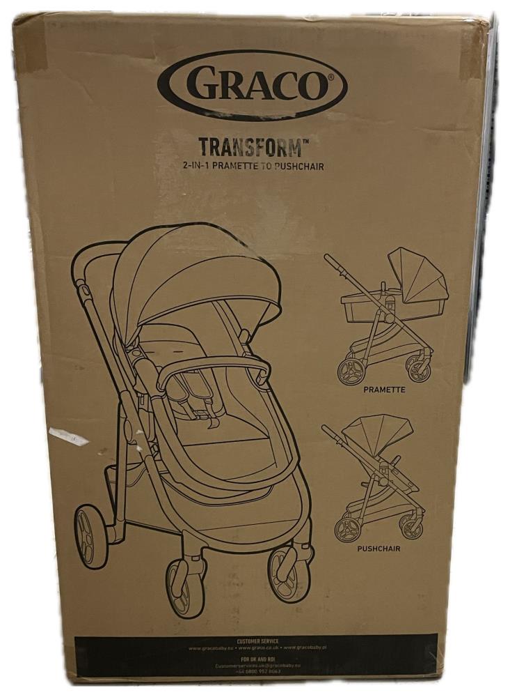 Graco Transform Kinderwagen und Buggy  2-in-1, ab Geburt bis ca. 4 Jahre (0 bis 22 kg) - B Ware