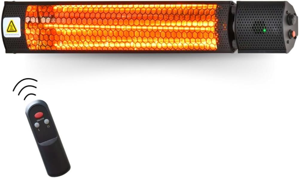 STARLYF Infrarot Heizstrahler (IP65), 2000W, Halogen-Infrarotheizung, Fernbedienung Terassenheizer- B Ware